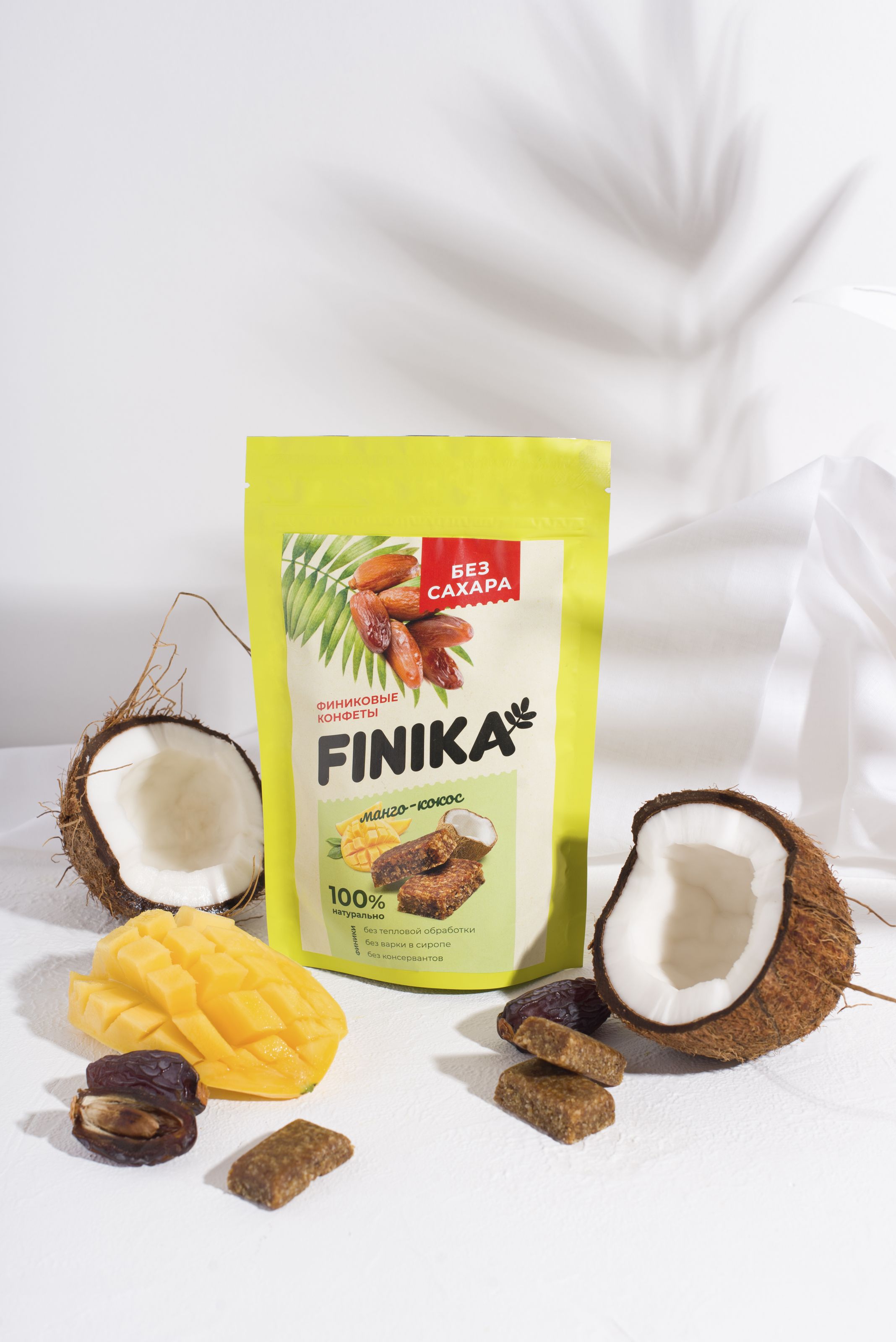 Финиковые конфеты FINIKA манго кокос 150 гр