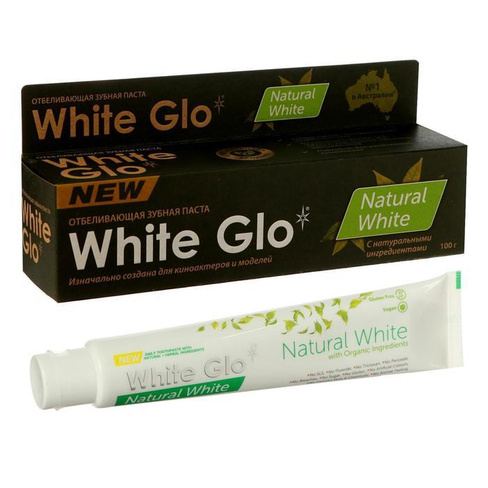 Зубная паста White Glo натуральная белизна, 100гр 