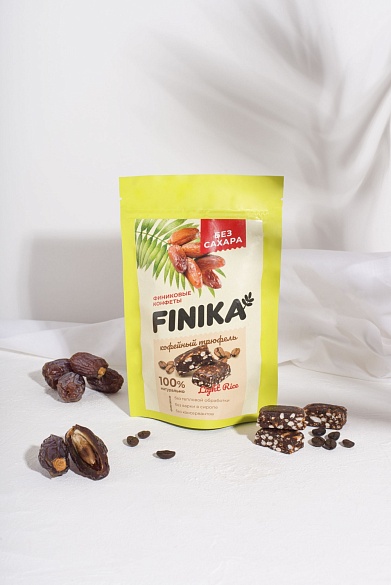 Финиковые конфеты FINIKA кофейный трюфель 150 гр