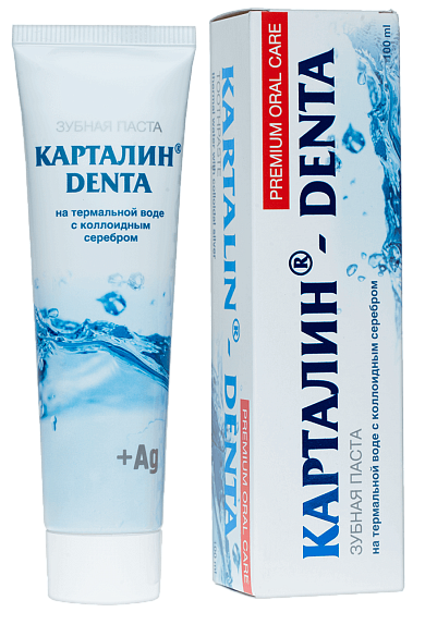 Зубная паста Карталин -Denta на термальной воде с каллоидным серебром 100 мл