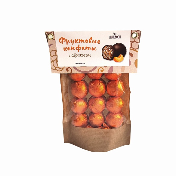 Фруктовые конфеты с абрикосом 160 гр.